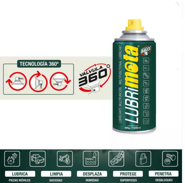 LUBRIFICANTE MULTIFUNÇÃO LUBRIMOTA 125ml 85g