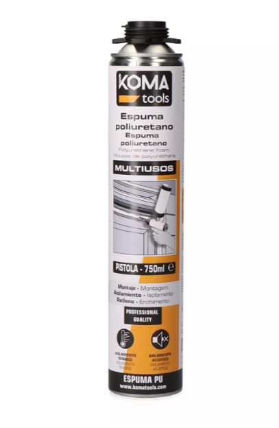 ESPUMA POLIURETANO PISTOLA 750 ml