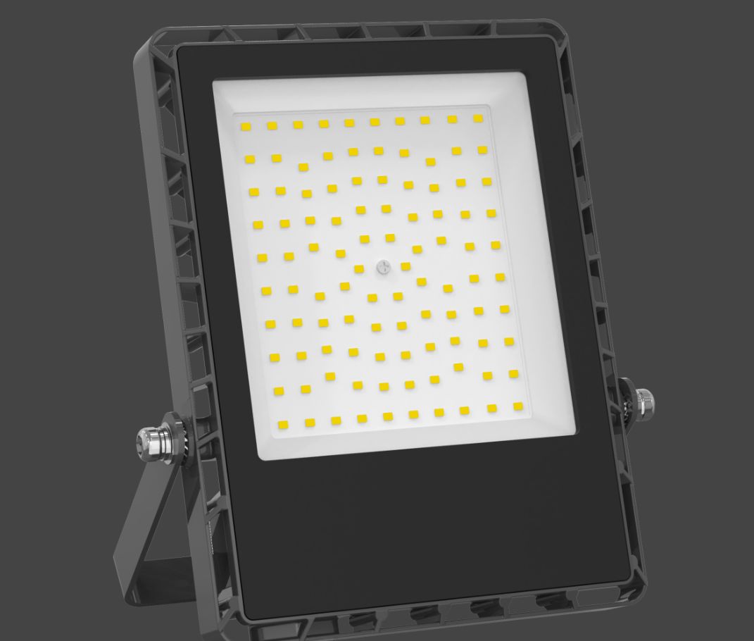Projetor LED Pro SMD 100W Preto 130lm/W CCT 3000K/4000K/5700K 5 Anos de Garantia