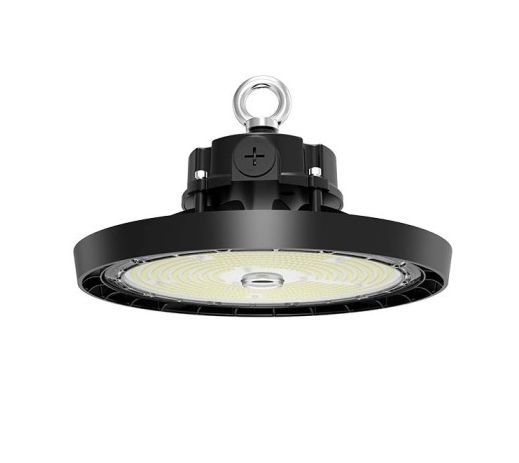 Luminária industrial High Bay de 200-150-100W, temperatura de cor de 4000K-5000K-5700K, fluxo luminoso de 150lm/W