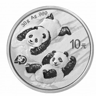 Kitajska panda srebrni - 30g