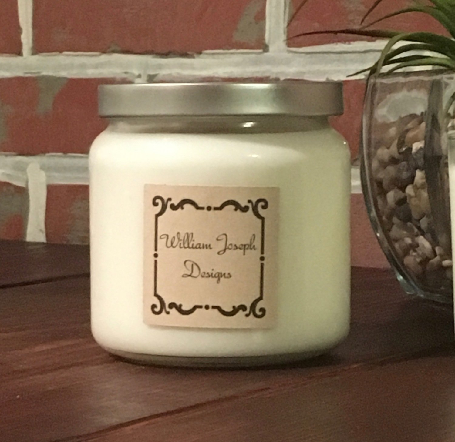 Apothecary with Silver Lid, 16 ounce