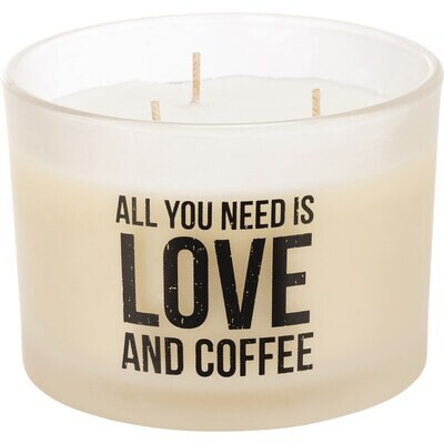 All You Need is Love and Coffee Candle