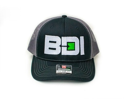 BDI Logo Richardson Cap - Black Front & Charcoal Mesh Back