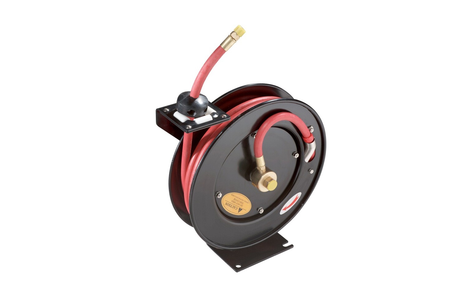 Carrete retráctil doble soporte con manguera de 50 pies/300PSI
