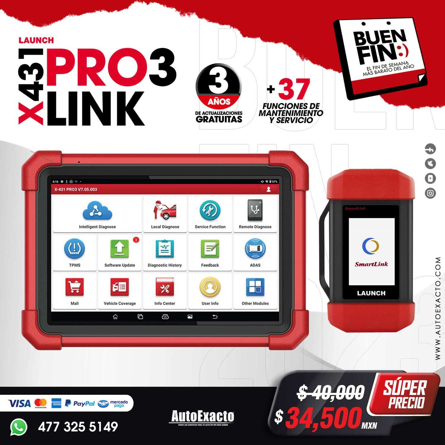 LAUNCH X431 PRO 3 LINK