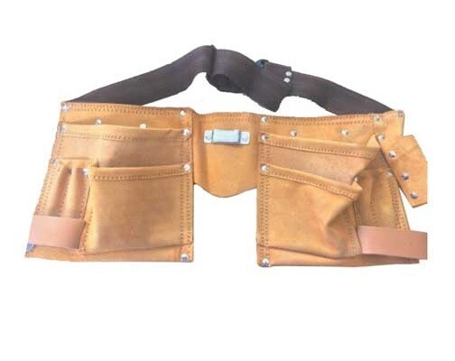 CINTO DE COURO COM 11 BOLSOS