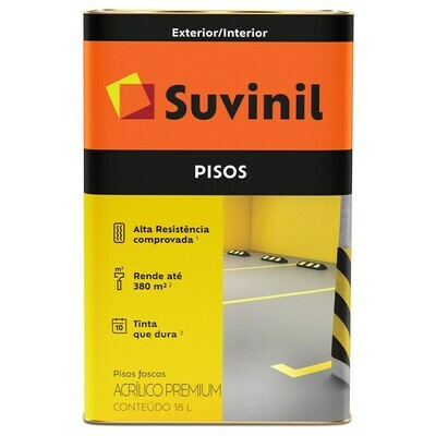 TINTA SUVINIL PISO 18 LITROS PRETO/CINZA