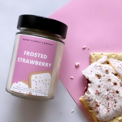Frosted Strawberry 10oz. Soy Candle