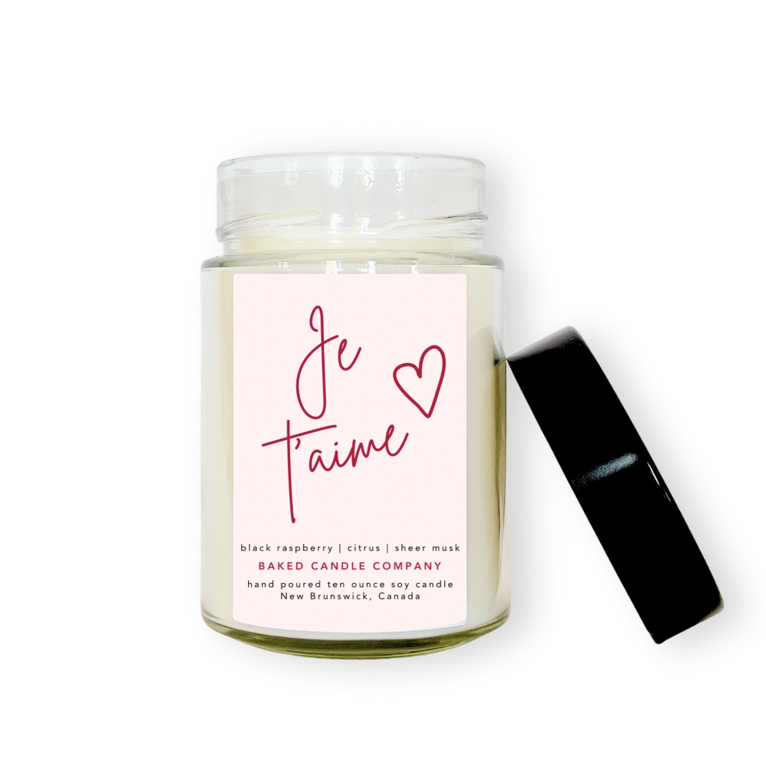 Je t’aime 10oz. Soy Candle