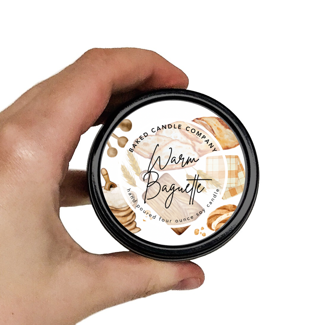 Warm Baguette 4oz. Soy Candle Tin