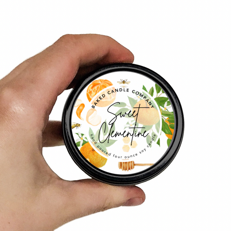 Sweet Clementine 4oz. Soy Candle Tin