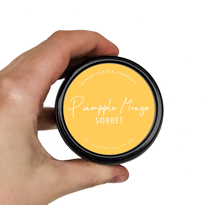 Pineapple Mango Sorbet 4oz. Soy Candle Tin Pineapple Mango Sorbet 4oz. Soy Candle Tin