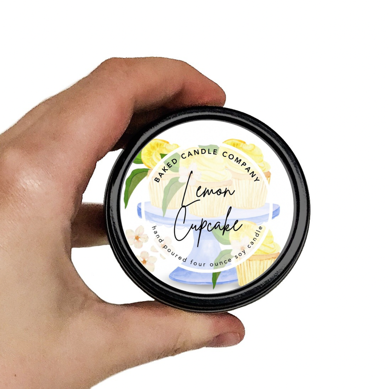 Lemon Cupcake 4oz. Soy Candle