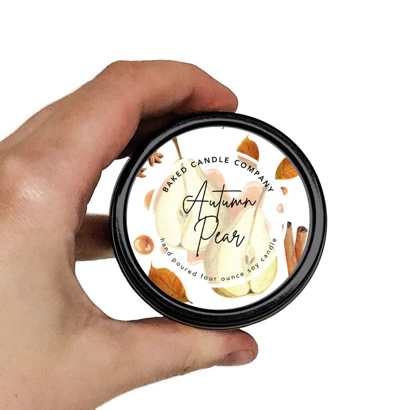 Autumn Pear 4oz. Soy Candle Tin