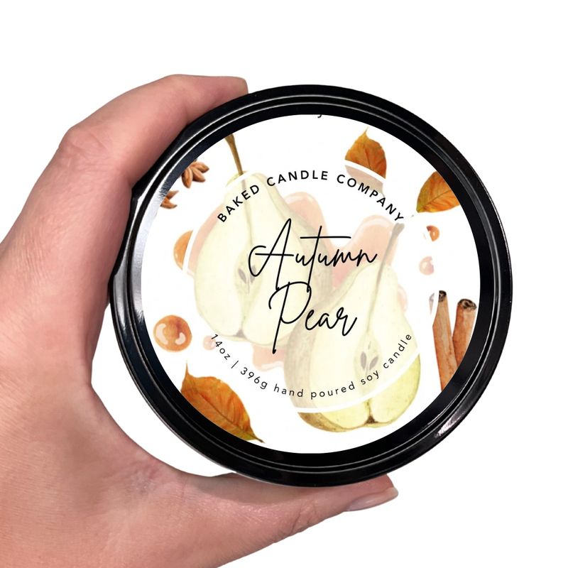 Autumn Pear 14oz. Soy Candle Tin