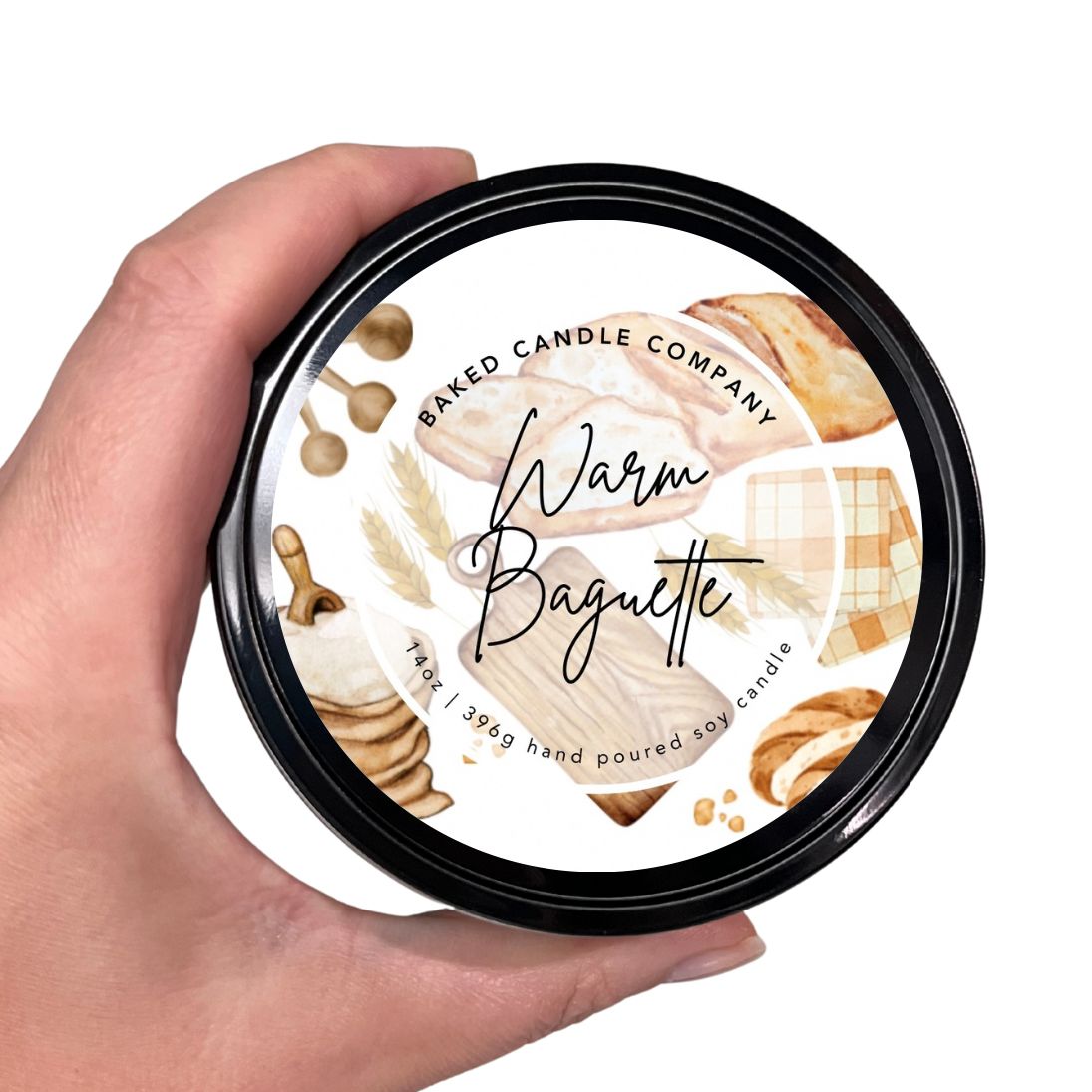 Warm Baguette 14oz. Soy Candle Tin