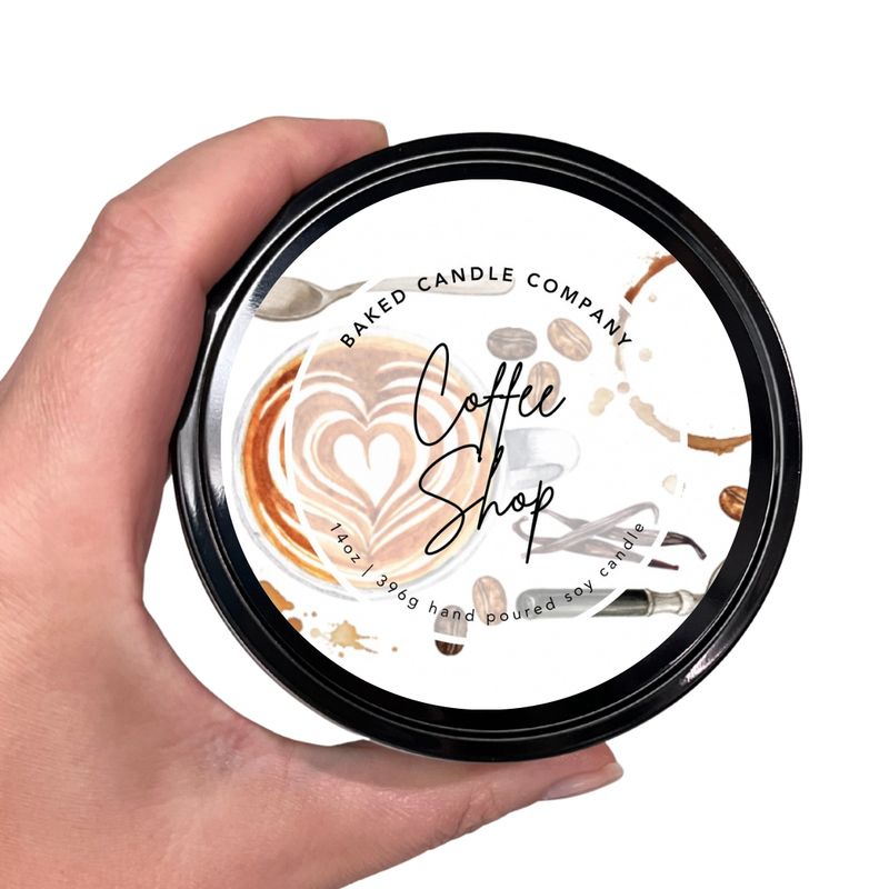 Coffee Shop 14oz. Soy Candle Tin
