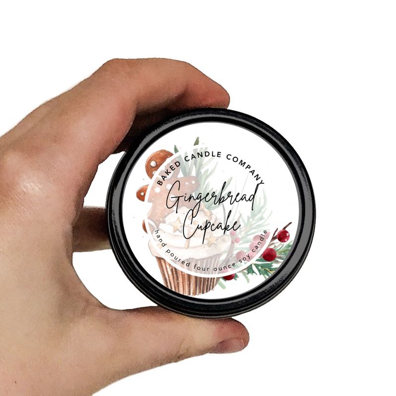 Gingerbread Cupcake 4oz. Soy Candle