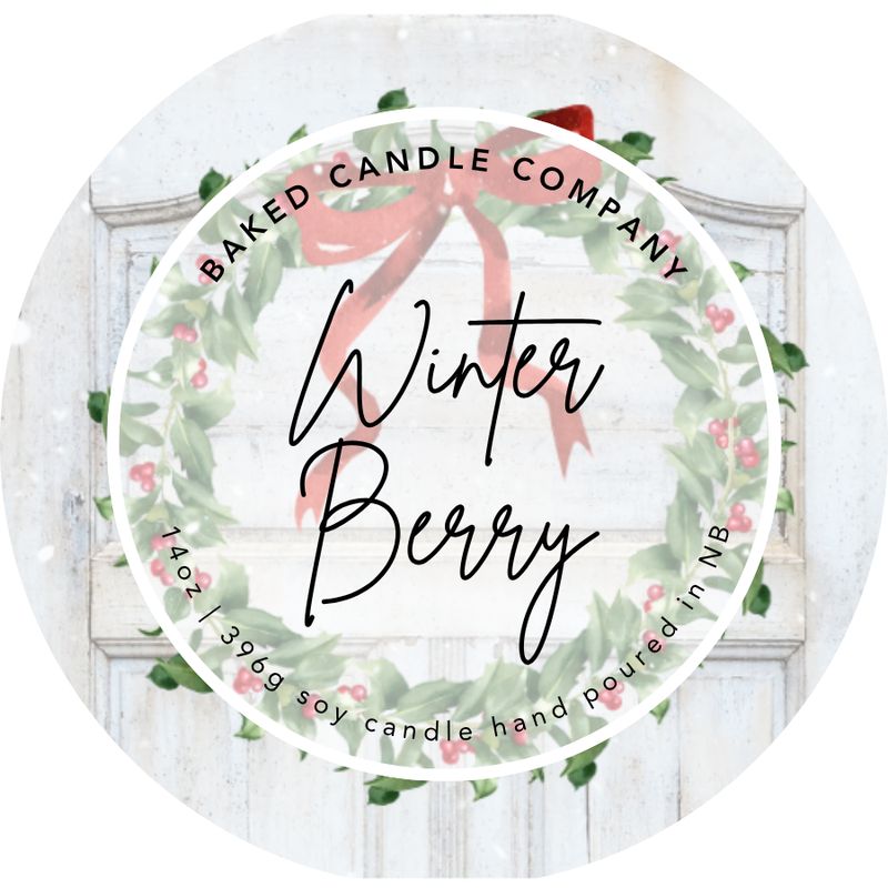 Winter Berry 14oz. Soy Candle Tin