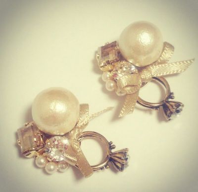 JENA Earrings of ring ゴールデンシャドウ