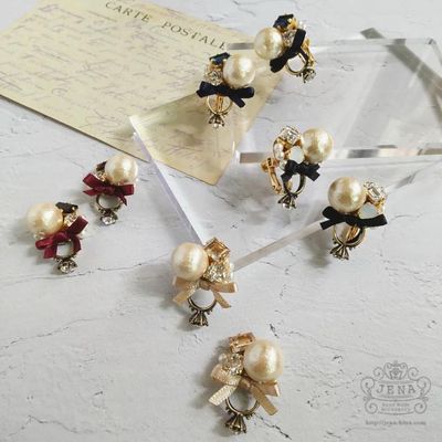 JENA Earrings of ring モノトーン