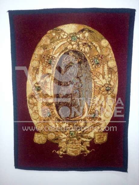 Gobelino Virgen de Torcoroma 47 X 33 cms en Marco Dorado