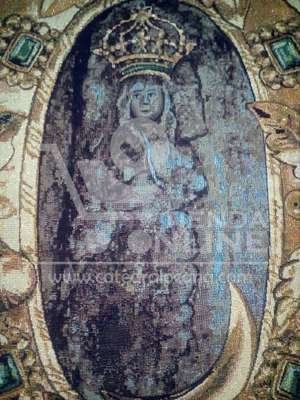Gobelino Virgen de Torcoroma 47 X 33 cms en Marco Dorado