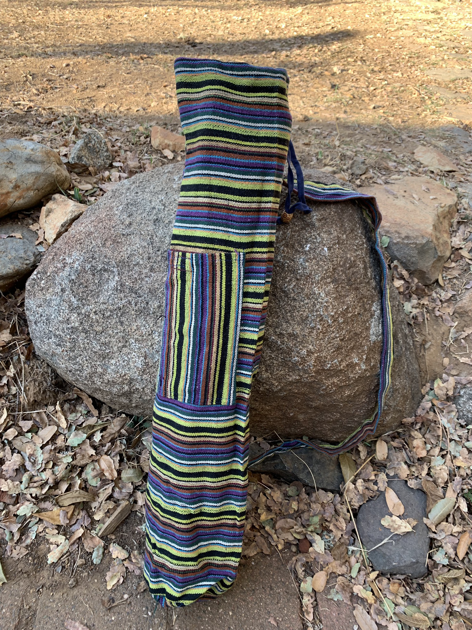 Purple Multicolor Yoga Mat Bag 00059