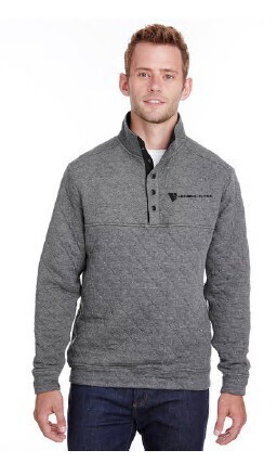 J AMERICA Adult Quilted Snap Pullover