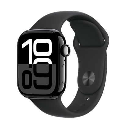 Jet Black Aluminum Case with Black Sport Band