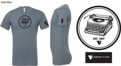 Steel blue with black imprint
