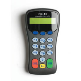 First Data™ FD-10C Credit Card Machine PIN Pad w/ Card Reader and USB Cable
