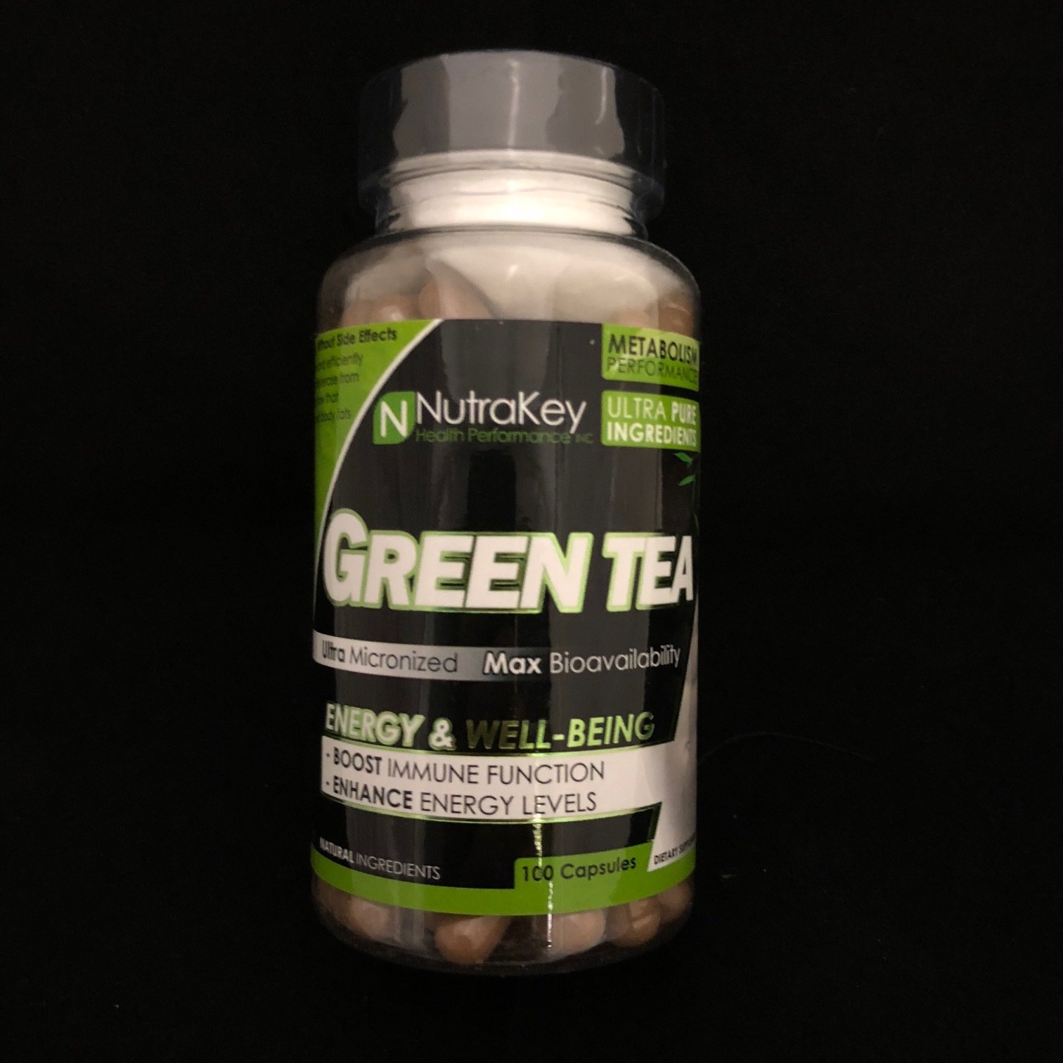Green Tea Nutra Key 100 Capsules 628586742208