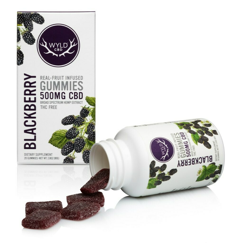 Wyld CBD Blackberry Gummies | 500MG Wyld CBD Blackberry Gummies | 500MG