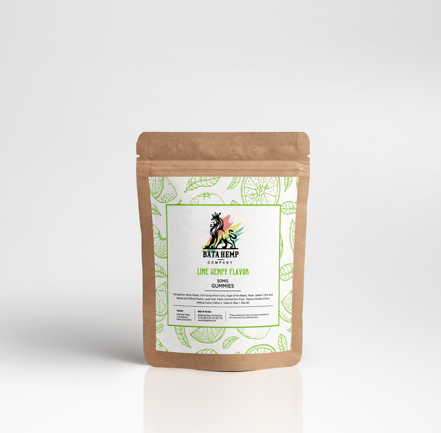 Bata Hemp | 50MG | Lime Hempy Gummies | 10 Per Unit | Bundle 3 Packs Bata Hemp | 50MG | Lime Hempy Gummies | 10 Per Unit | Bundle 3 Packs