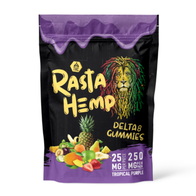 Rasta Hemp | Tropical Purple Rain Gummies | 250MG | 10 Pack