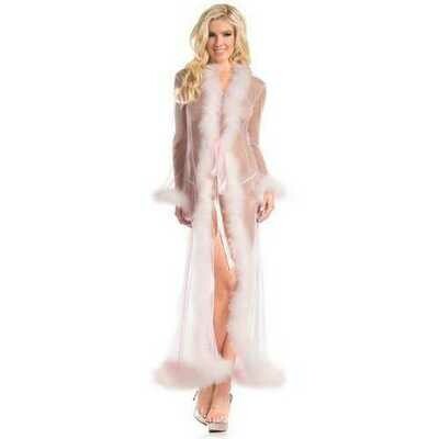 BW1650CP Marabou Robe Candy Pink BW1650CP Marabou Robe Candy Pink