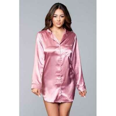 BW1788DP Kimberly Satin Sleepshirt BW1788DP Kimberly Satin Sleepshirt