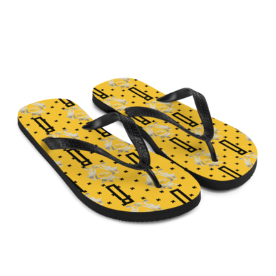 Dark Yellow Flip Flops | BENJ