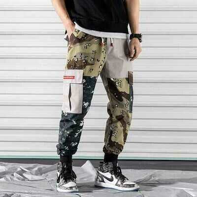 2019 spring large size casual pants men's Korean version of the leg pants multi-pocket camouflage men's pants tooling large size foreign trade 2019 spring large size casual pants men's Korean version of the leg pants multi-pocket camouflage men's pants tooling large size foreign trade