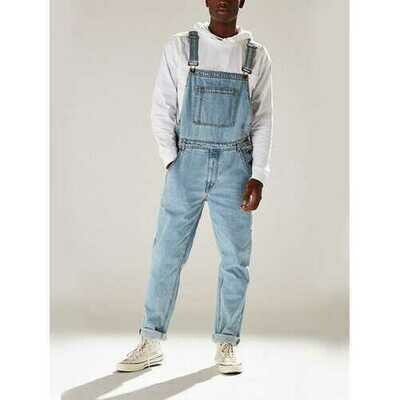 Mens Denim Hole Pocket Casual Jumpsuit Pants Mens Denim Hole Pocket Casual Jumpsuit Pants