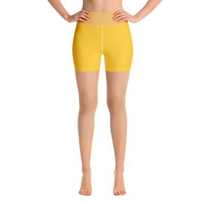 Yellow Yoga Shorts