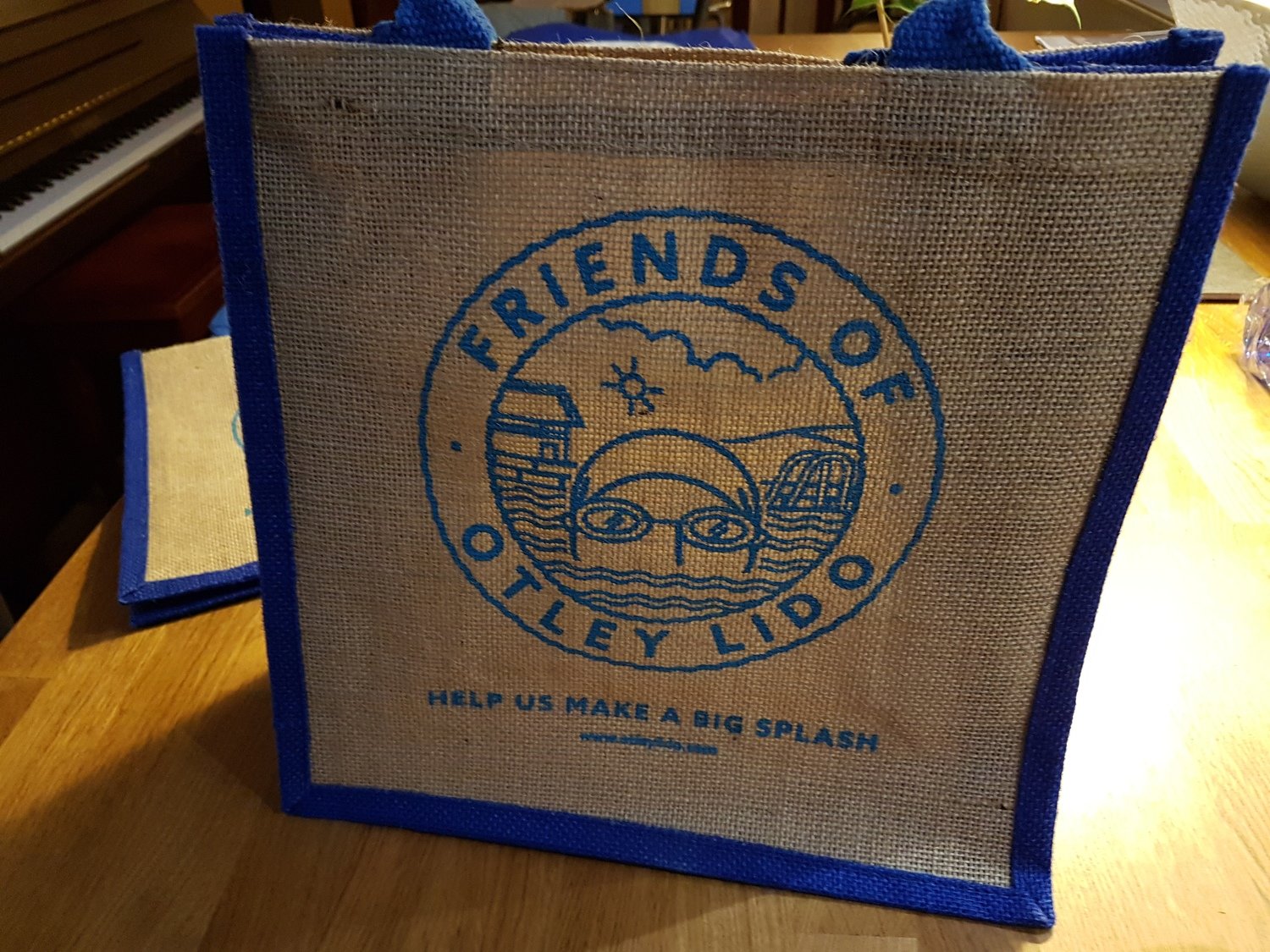 Jute 'Otley Lido' Shopping Bag (Medium Size)