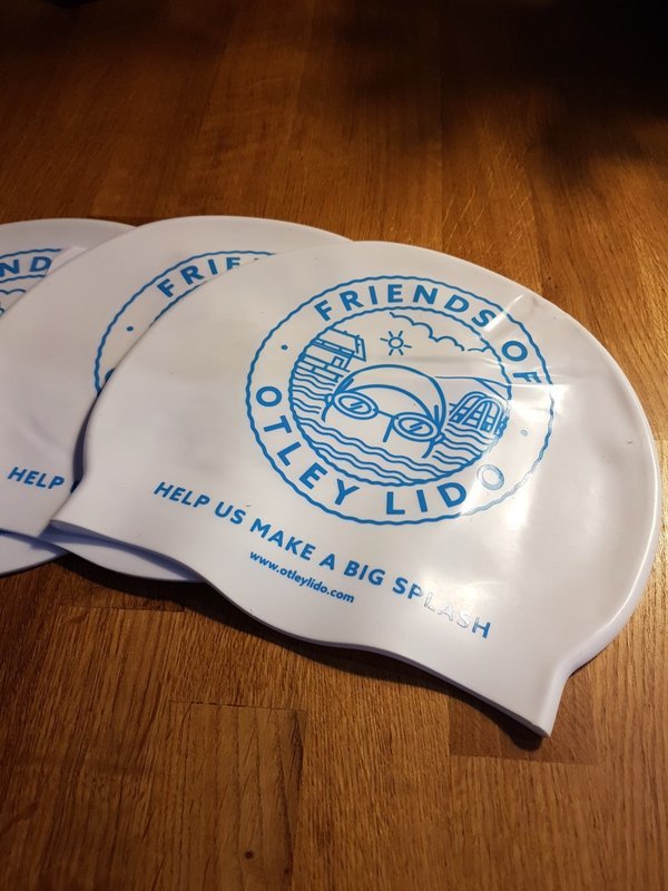 Silicone Swim Cap &#39;Otley Lido&#39; branded