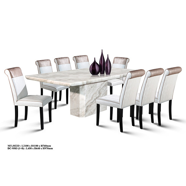 1+8 Classy Marble Dining Set 1+8 Classy Marble Dining Set