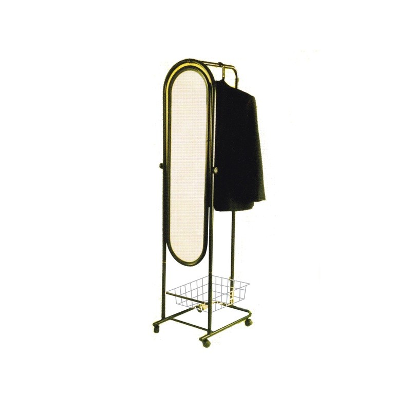 Mirror stand with clothes hanger Mirror stand with clothes hanger