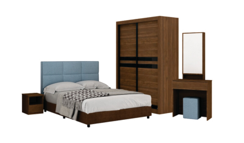 Bedroom Set with 4' wardrobe and queen size divan Bedroom Set with 4' wardrobe and queen size divan