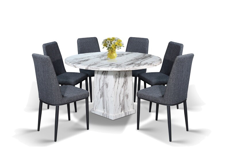 Classy Marble Dining Set 1+6 Classy Marble Dining Set 1+6