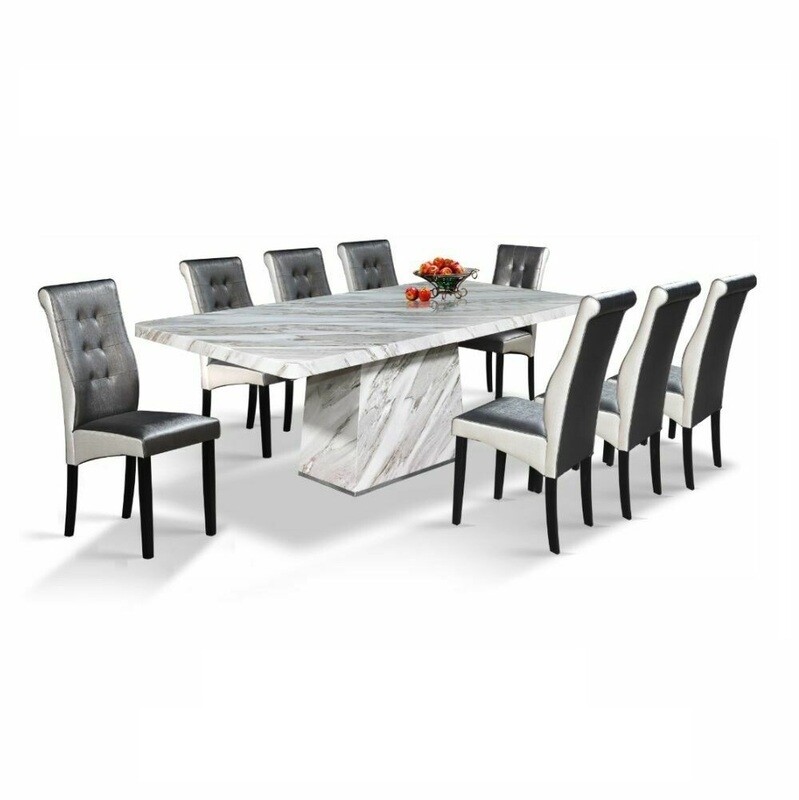 Classy Marble Dining Set 1+8 Classy Marble Dining Set 1+8